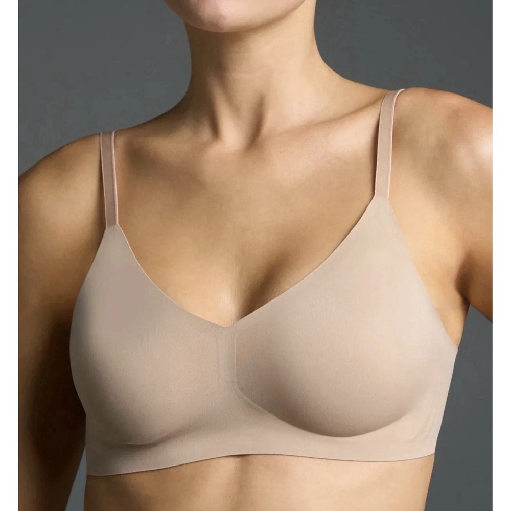 Eby Relief Wireless Support Shaping Bra Size M Nude Beige Comfort T-Shirt 136646